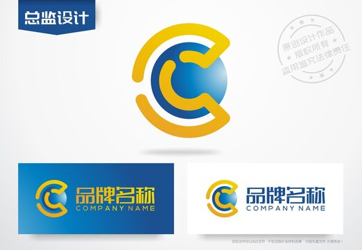C字母logo科技公司标志