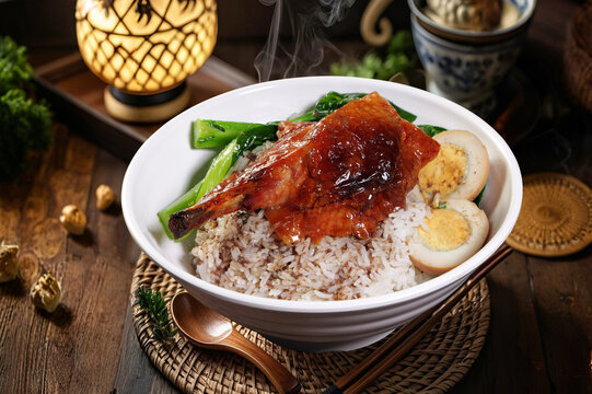 烧鸭腿饭