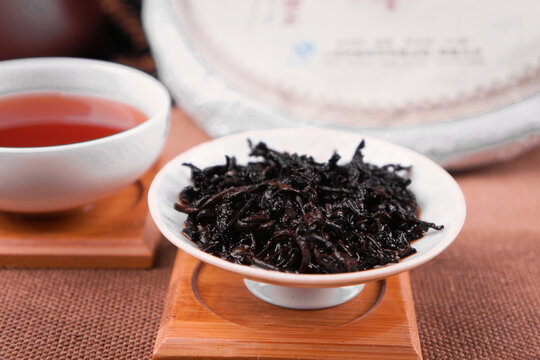 云南普洱茶临沧茶区勐库熟茶叶底