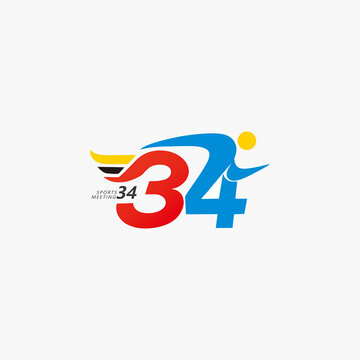34届中小学校园体育节运动会会微标识