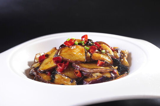 紫苏煎茄子