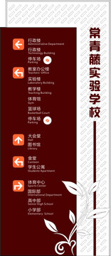 学校指示牌