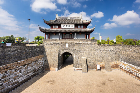 苏州盘门景区水陆城门
