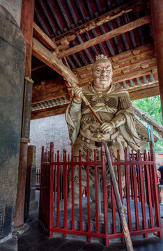 晋祠圣母殿力士塑像