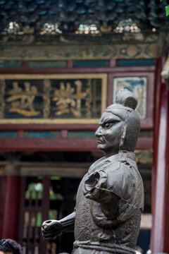 晋祠金人台北宋铁人