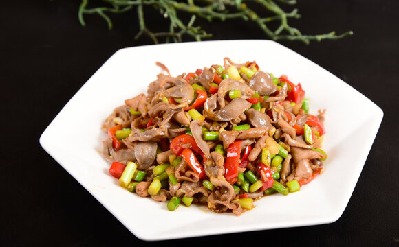 小炒鸡胗