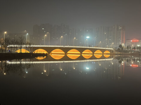 桥梁夜景