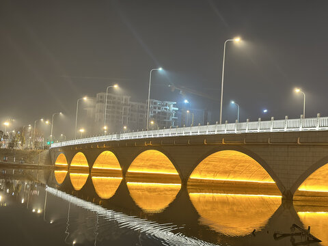 桥梁夜景
