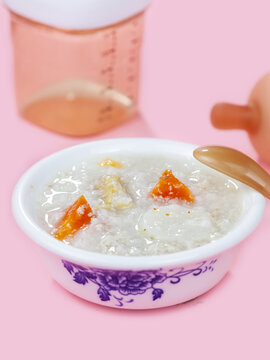 幼儿辅食胡萝卜肉末粥