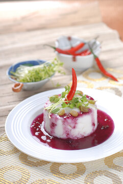 蓝莓土豆泥