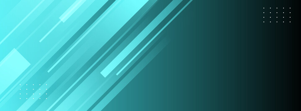 蓝绿色渐变抽象几何矢量背景