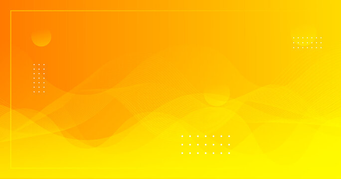 黄色渐变抽象曲线矢量背景