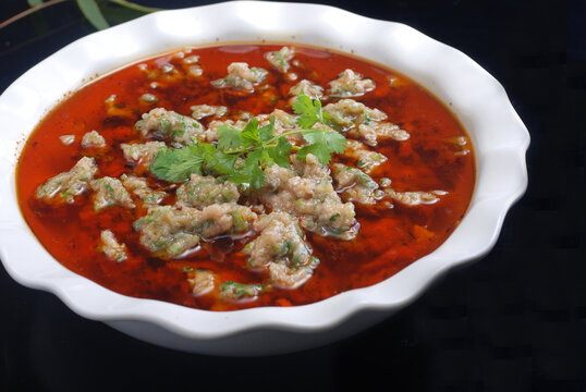 香菜滑牛肉