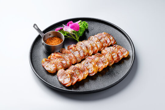 清蒸腊肉肠