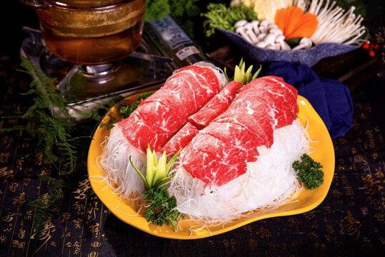 火锅雪花牛肉