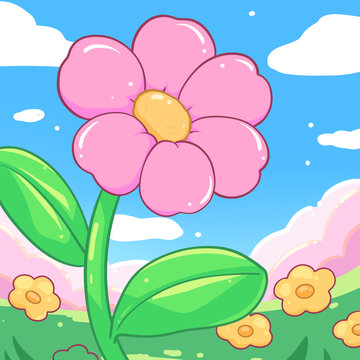 卡通花朵