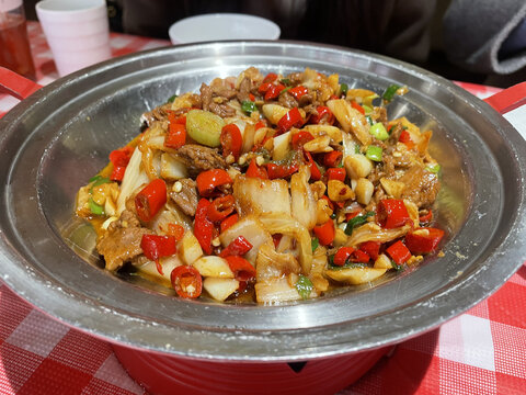 小炒黄牛肉