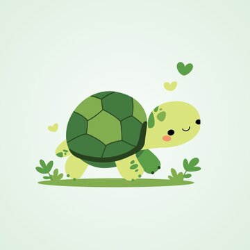 乌龟印花图案
