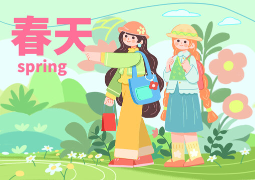 春天插画