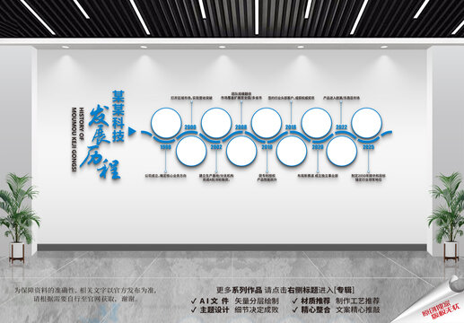 企业发展历程文化墙