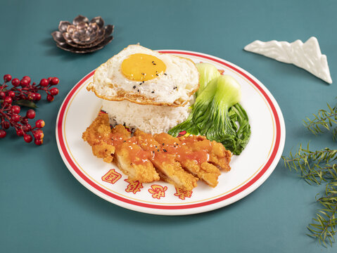鸡扒饭