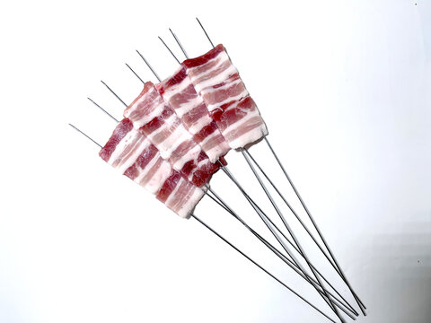 厚切五花肉串