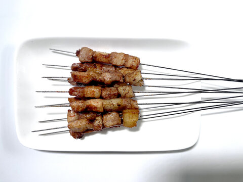 香辣五花肉串