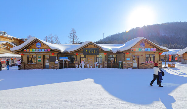 中国雪乡全景