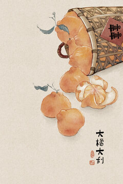 大橘大利玄关装饰画背景墙