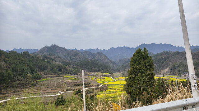 远山与农田