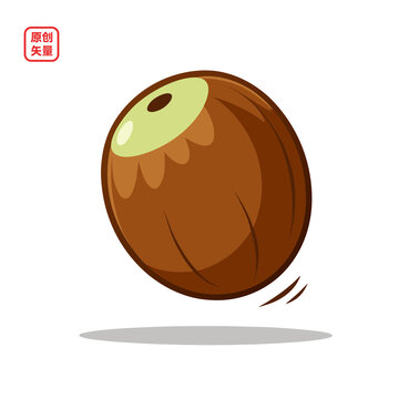 矢量插图水果美味叶子