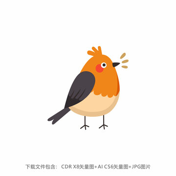 卡通小鸟