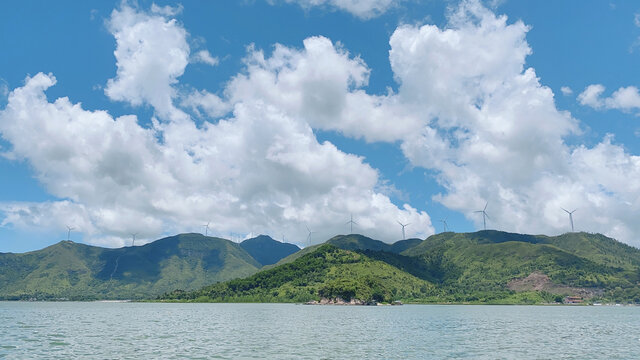 山水湖泊自然风光