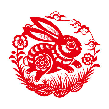 兔子剪纸