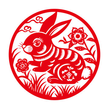 兔子窗花