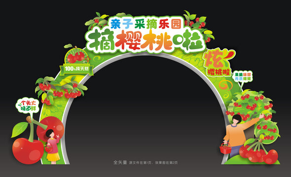 樱桃采摘季拱门