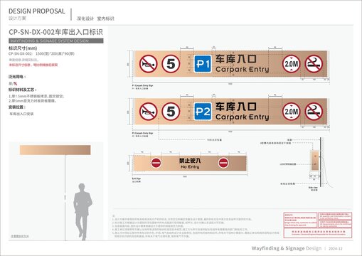 车库标牌