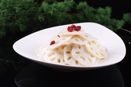 炝汁莲菜