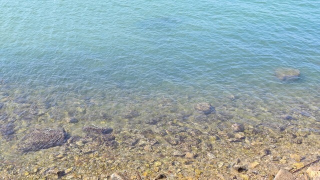 清澈的海水
