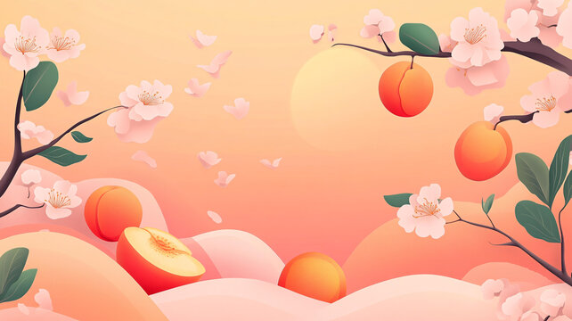 纸艺风格春意盎然
