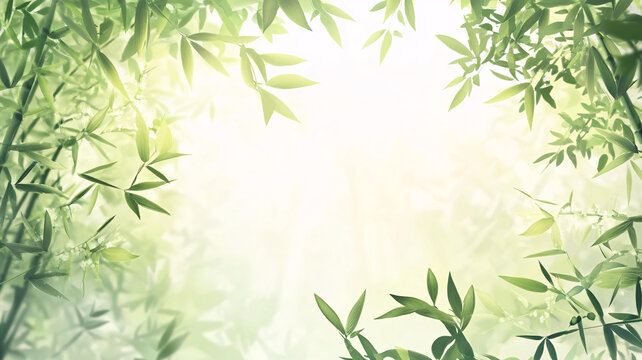 唯美竹林背景