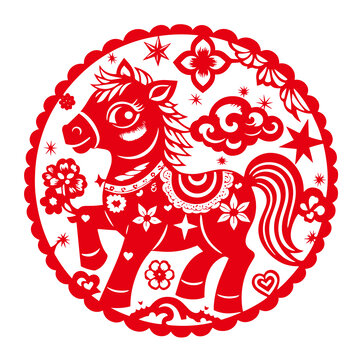 马年窗花