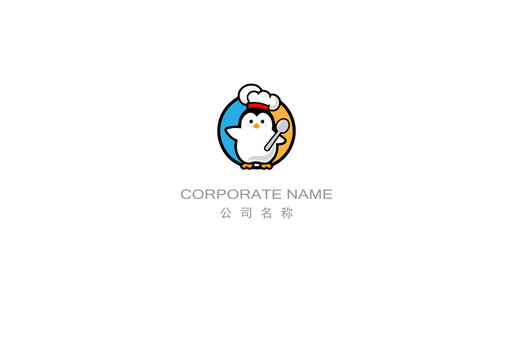 企鹅厨师logo
