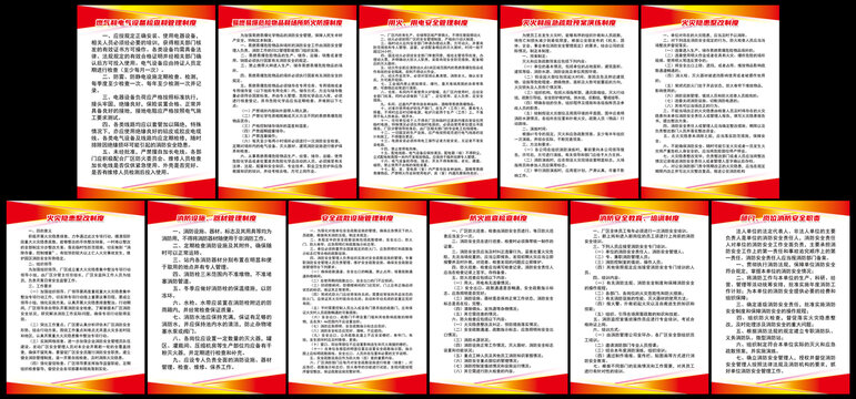电子厂消防管理全套制度