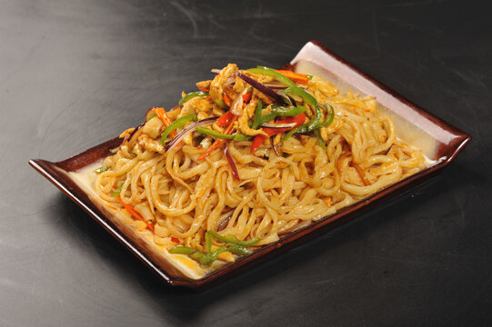 麻辣肉丝炒面