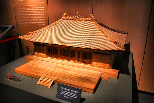 浑源永安寺传法正宗殿模型