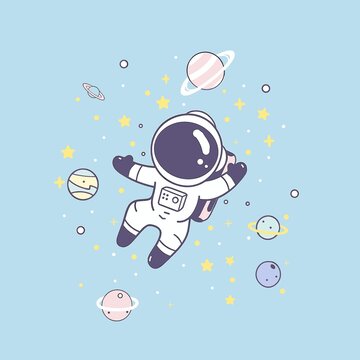 宇航员插画