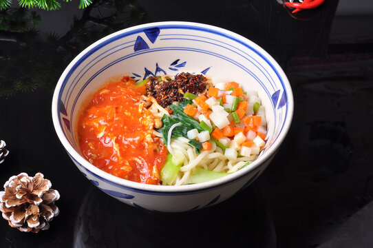 西红柿鸡蛋拌面