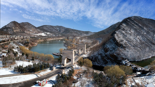 大连棠梨湖阳春雪色