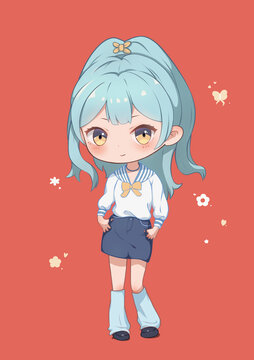 Q版二次元小女孩